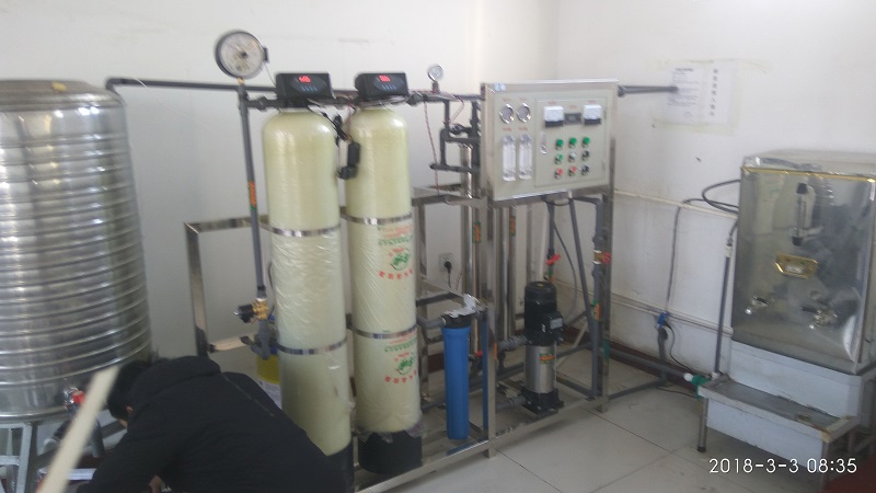 陽河某化工廠食堂純凈水設備